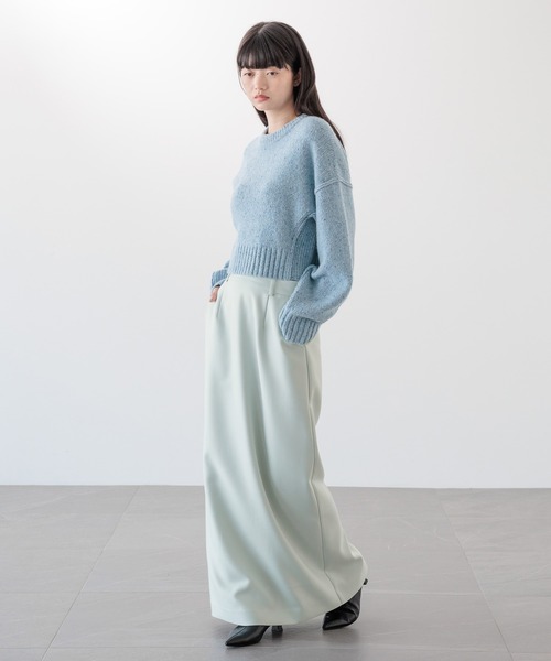 ニット セーター MIXネップクロップドプルオーバー 148850