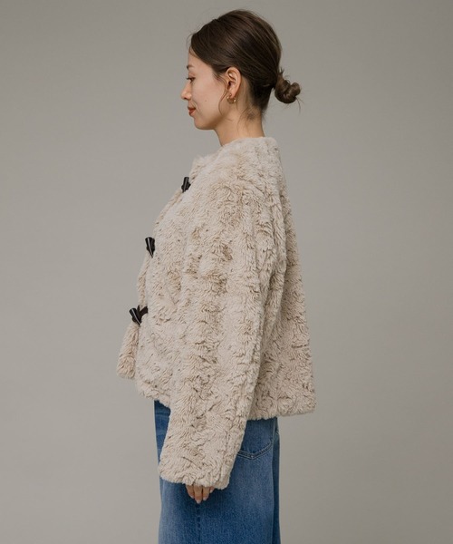 URBAN RESEARCH ファーコート ノーカラーフェイクファーコート[LA47-27R400]｜URBAN RESEARCH