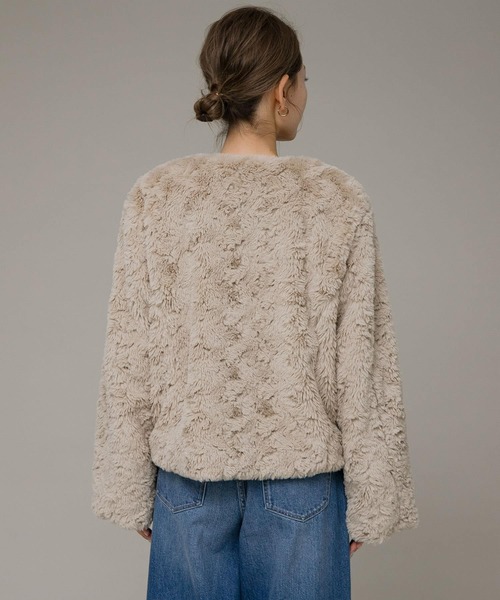 URBAN RESEARCH ファーコート URBAN RESEARCH Sonny Label コート アウター ノーカラー