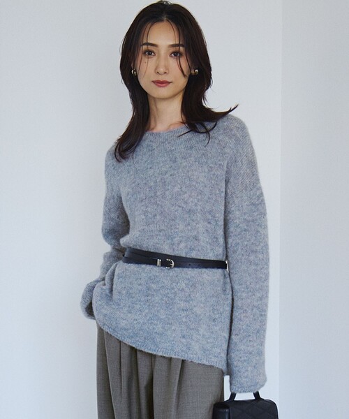 23区（ニジュウサンク） ニット セーター ブラッシュドアルパカ ニット