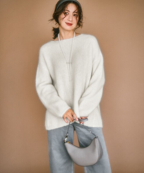 23区（ニジュウサンク） ニット セーター ブラッシュドアルパカ ニット