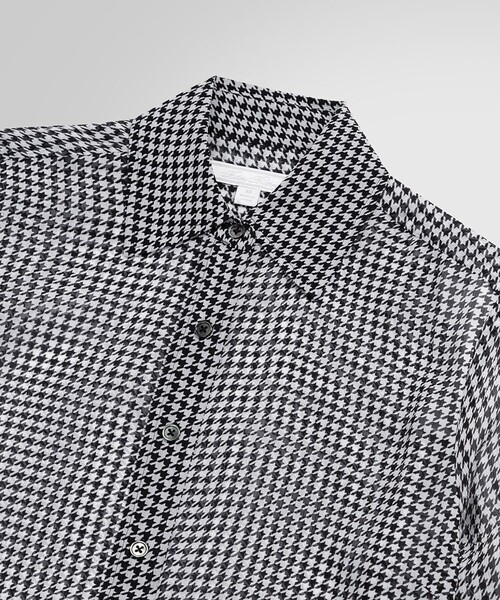 ブラウス シャツ シフォン ハウンドトゥースプリント ソフトブラウス レディース BROOKS BROTHERS ブラウス シャツ シフォン ハウンドトゥース