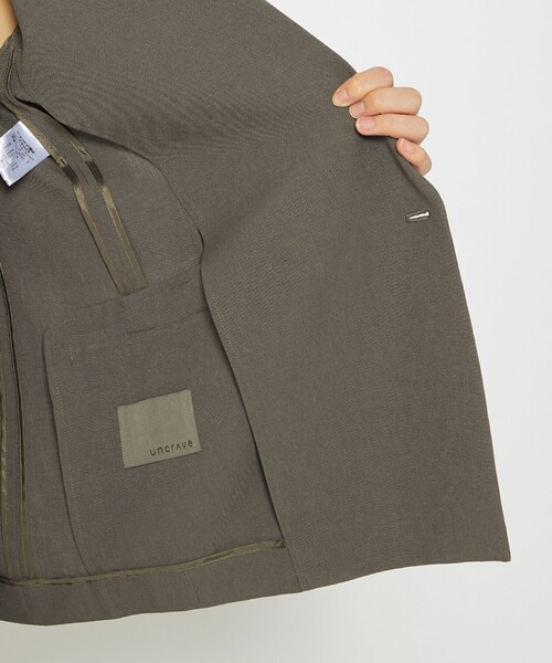 極美品✨uncrave テーラードジャケット ダブル グレー 0 M L uncrave（アンクレイヴ） ジャケット テーラードジャケット