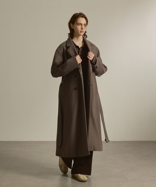 EMMA CLOTHES（エマクローズ） チェスターコート コート Knit melton