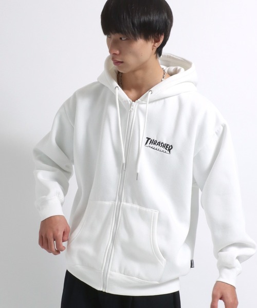 THRASHER（スラッシャー） パーカー ブランドロゴワンポイント刺繍