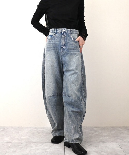 デニム・ジーパン GOLDEN Woman Jeans Denim GWP00843P00062150100 ジーンズ デニム デニムパンツ カーブデニムパンツ レディース