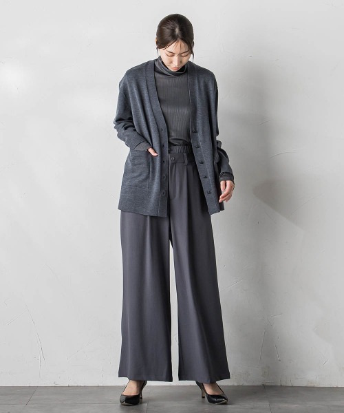 la.f スラックス パンツ 「WEB＆一部店舗限定」ピン