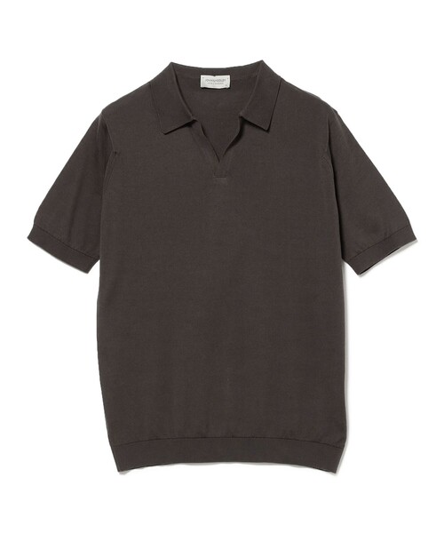 ポロシャツ JOHN SMEDLEY / SYRES コットン スキッパーポロシャツ メンズの画像