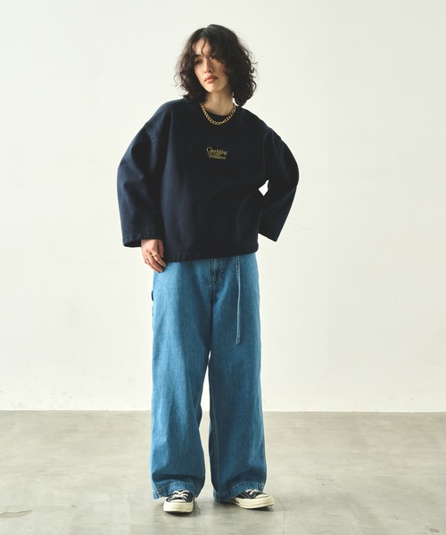 kha:ki（カーキ） トレーナー スウェット エンブロイダリースウェット