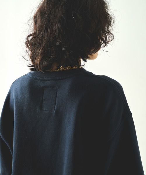 kha:ki/カーキ EMBROIDERY SWEAT SHIRTスウェット kha:ki（カーキ） トレーナー スウェット エンブロイダリースウェット
