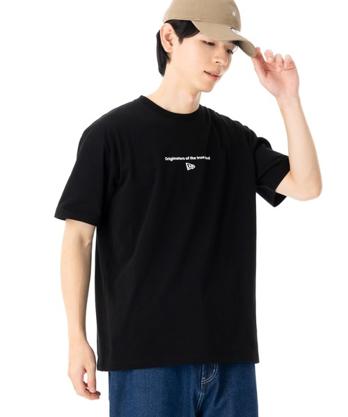 半袖Tシャツ★ニューエラ★NAME TAG SCRIPT T-SHIRTS BLACK NEW ERA BASIC SCRIPT OVERSIZED GRAPHITE SHORT SLEEVE T-SHIRT