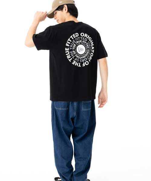 半袖Tシャツ★ニューエラ★夏流行 WATER FOUNTAIN BLACK NEW ERA tシャツ ニューエラ 半袖Tシャツ コットン CIRCLEOOTTF