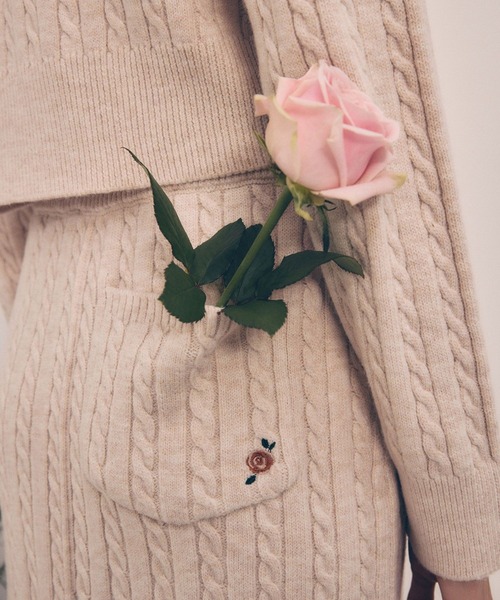 VIS（ビス） スカート 「DILIGENCE PARLOUR」VIS別注モデルローズ刺繍