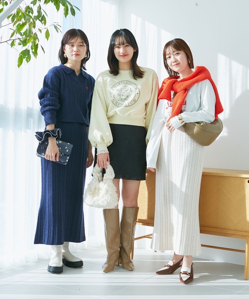 VIS（ビス） スカート 「DILIGENCE PARLOUR」VIS別注モデルローズ刺繍