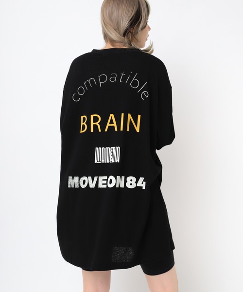 tシャツ M2388 スクエアロゴロングロンＴ レディース