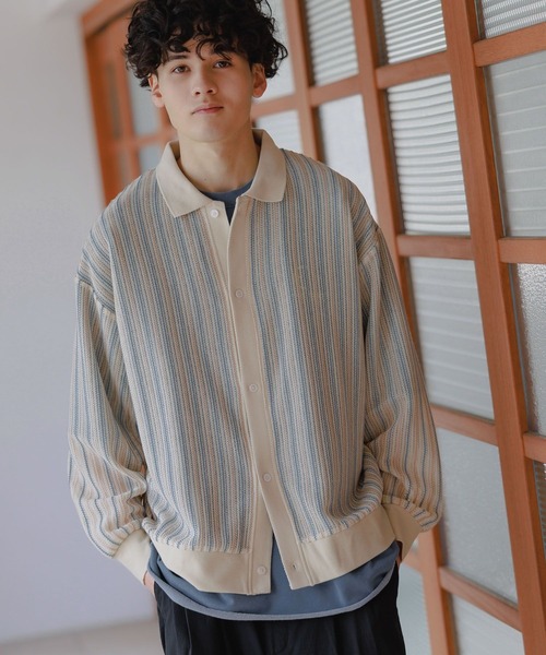 number nine ストライプカーディガン　メンズ NUMBER (N)INE×TOWN CRAFT [ナンバーナイン×タウンクラフト