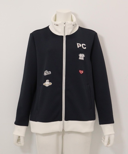 新品　PICONE CLUB ピッコーネクラブ　ワッペン付ジップブルゾン Picone CLUB（ピッコーネクラブ） ブルゾン アウター ワッペン付ジップ