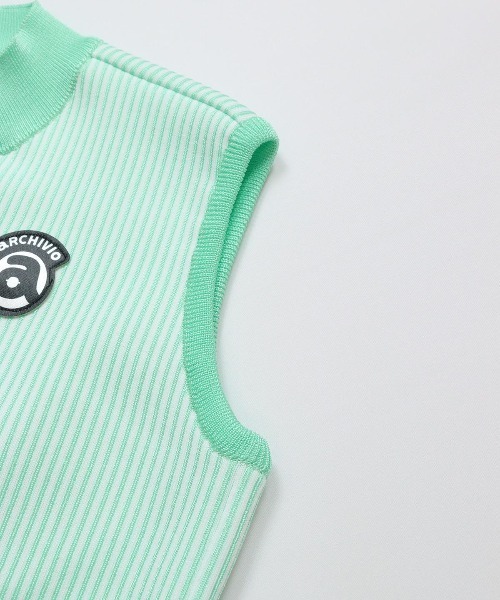 archivio ワンピース 「LADIES」ストライプノースリワンピース