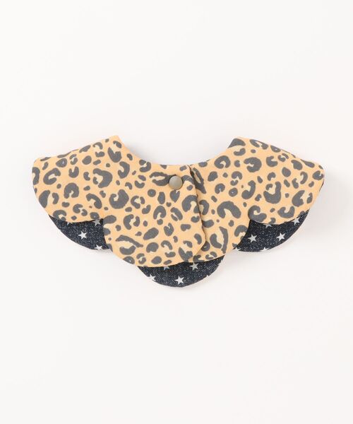 TONE スタイ よだれかけ 「hanakago」ダブルガーゼ ヒョウ柄/ベビー