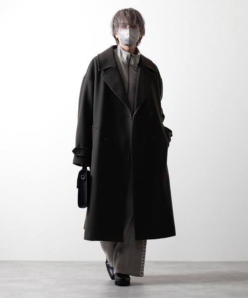 CLEL（クレイル） チェスターコート S ダークブラウン メンズ