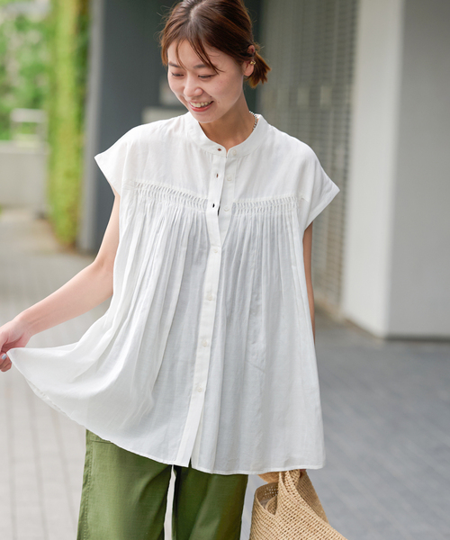 ブラウス シャツ ピンタックフレンチブラウス レディース JOURNAL STANDARD relume ブラウス シャツ 「追加」手洗い可