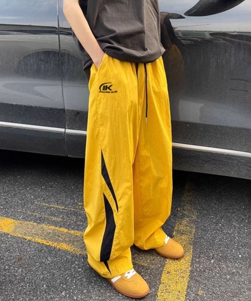 CERCA パンツ 「NOWLE」サイドライン ワイド シャカシャカ メンズ