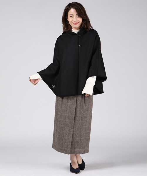 「ketty cherie」 ポンチョ S チャコールグレー レディース_画像6