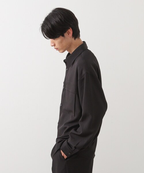 THE SHOP TK シャツ ダブルポケットシャツ「セットアップ可/洗濯機OK