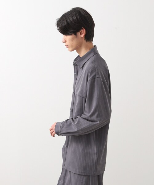 THE SHOP TK シャツ ダブルポケットシャツ「セットアップ可/洗濯機OK