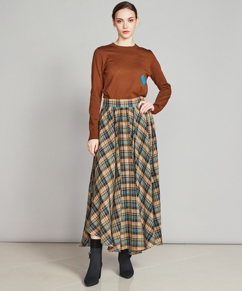 「DOUBLE STANDARD CLOTHING」 長袖ニット 38 ブラウン レディース DOUBLE STANDARD CLOTHING 「DOUBLE CLOTHING」 長袖ニット 38