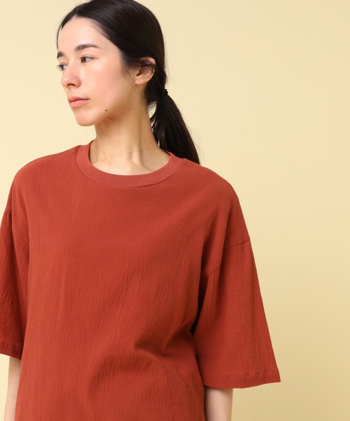 tシャツ M2424 コットンワッシャーレイヤードＴシャツ レディース