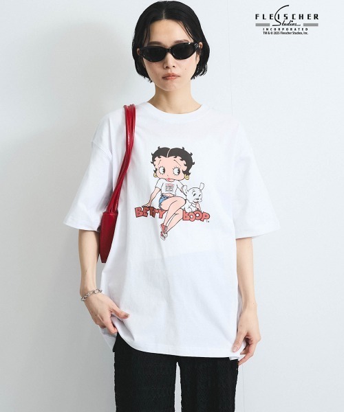 tシャツ 「VISION × Betty Boop＆#8482;」ヴィンテージプリントＴシャツ「洗濯機で洗える」 レディース