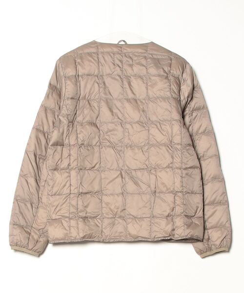 「TAION」 ダウンジャケット M カーキ レディース_画像2