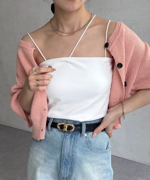 Thevon（ゼヴォン） キャミソール 「新色登場！」アシメストラップ
