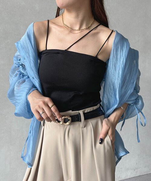 Thevon（ゼヴォン） キャミソール 「新サイズ登場！」アシメストラップ