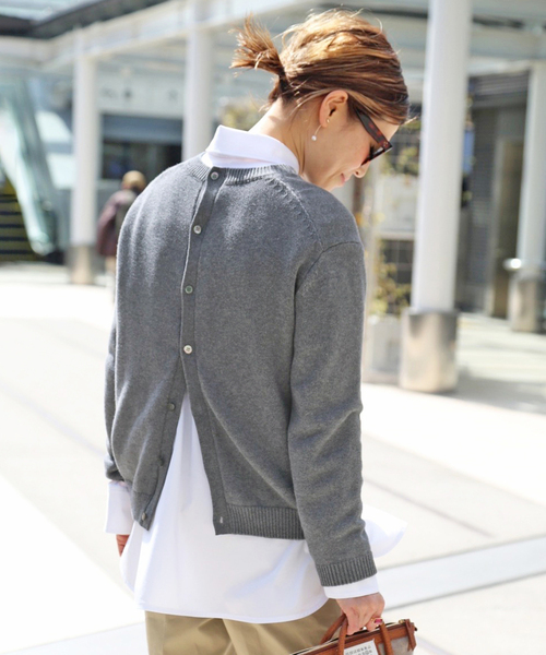 「Deuxieme Classe」 長袖ニット FREE グレー レディース
