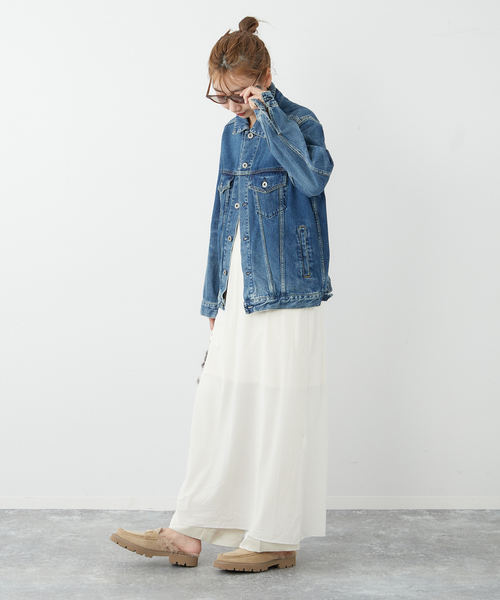 Plage デニム ジャケット　38 ネイビー plage 「Plage」 デニムジャケット 38 ネイビー レディース
