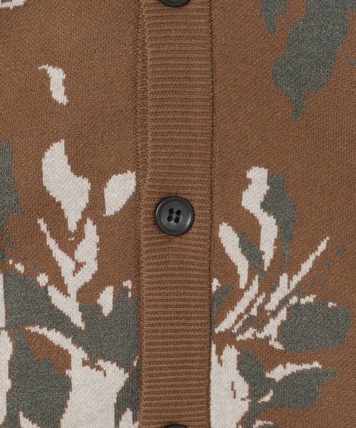 「LOWRYS FARM」 ニットカーディガン FREE グレー メンズ_画像3