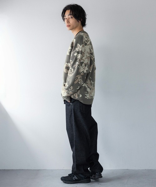 「LOWRYS FARM」 ニットカーディガン FREE グレー メンズ_画像7