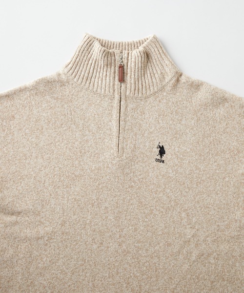 「U.S. POLO ASSN.」 長袖ニット FREE ネイビー レディース_画像2
