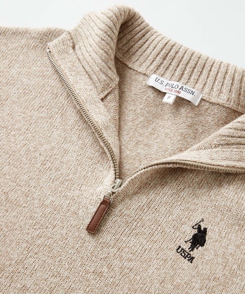 「U.S. POLO ASSN.」 長袖ニット FREE ネイビー レディース_画像4