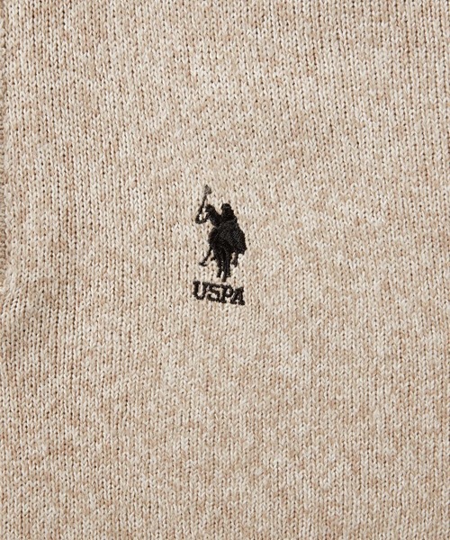「U.S. POLO ASSN.」 長袖ニット FREE ネイビー レディース_画像7