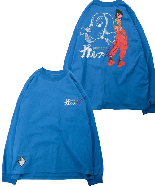 美品 ガルフィー GALFY ビッグロゴ ロングスリーブTシャツ ロンT GALFY（ガルフィー） tシャツ 「GALFY/ガルフィー」謎アニメロンT