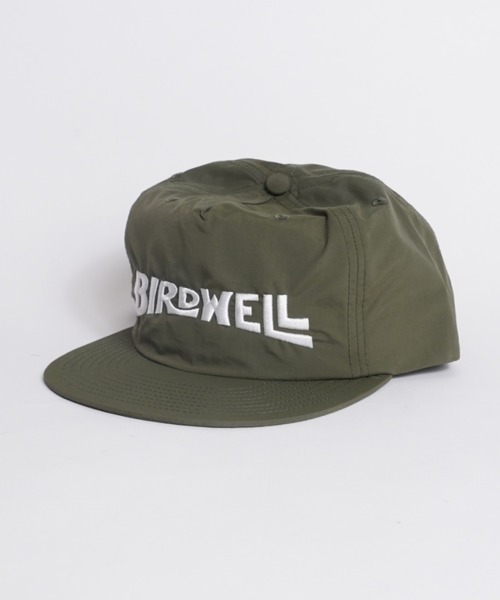 BIRDWELL カーキ　キャップ　カリフォルニア購入　新品　サーフィン BIRDWELL キャップ 帽子 「BIRDWELL/バードウェル」Wordmark