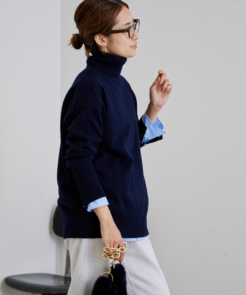 FRAMeWORK タートルネック ニットセーター FRAMeWORK（フレームワーク） タートルネックニット FREE ブラウン