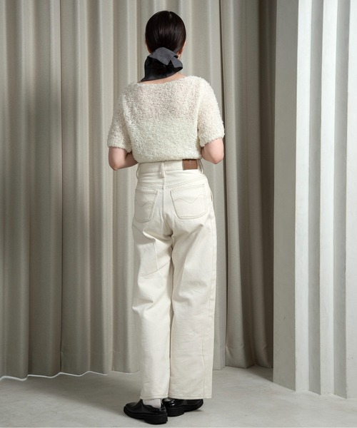 lawgy tape yarn short sleeves tops / テープヤーンショート