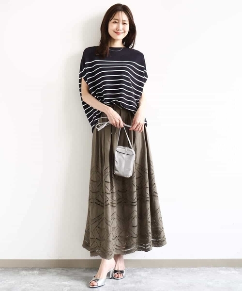 MK MICHEL KLEIN（エムケー ミッシェルクラン） ロング スカート