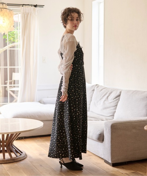 loin nuit tシャツ glitter sheer long sleeve tops