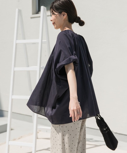 URBAN RESEARCH DOORS ブラウス シャツ コットンボイルロール