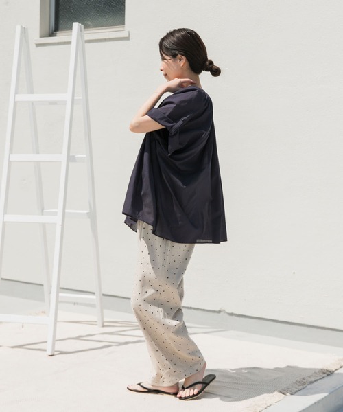 URBAN RESEARCH DOORS ブラウス シャツ コットンボイルロール